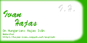 ivan hajas business card
